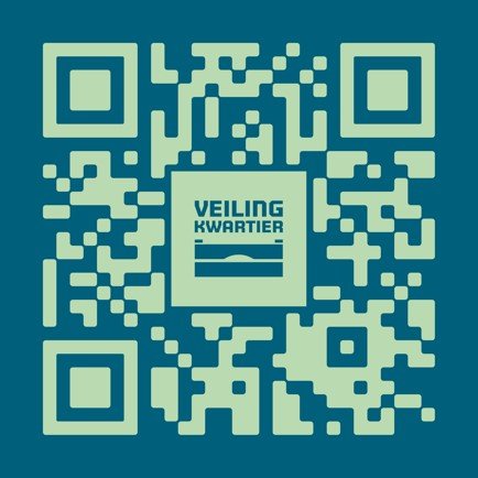 Een QR-code van het Veilingkwartier